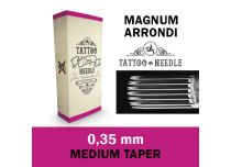 Aghi sterili Round Magnum (RM) 0,35 mm - Aghi per tatuaggio a conicità media