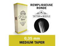 Aghi sterili Round Shader (RS) da 0,35 mm - Aghi per tatuaggio a conicità media