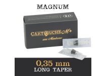 Cartucce per tatuaggi M+ Magnum (M1) - Ø 0,35 mm - Conicità lunga | Itc.