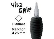 Tubo sterile con ugello diamantato - Impugnatura di gomma 25 mm | Wild Grip