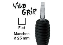 Tubo sterile Ugello piatto - Impugnatura in gomma 25 mm | Wild Grip