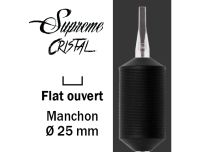 Tubo sterile Ugello piatto - Impugnatura in silicone 25 mm | Supreme Cristal