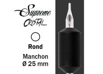 Tubo sterile Ugello rotondo - Impugnatura in silicone 25 mm | Supreme Cristal
