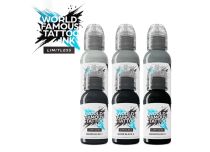 Limitless Shades of Grey Tattoo Mix Set - Grigio caldo pastello S | Wo
