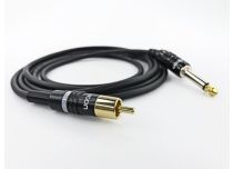 Cavo a clip VMOTHS Jack 6,35 / RCA diritto Lunghezza 2 m Nero
