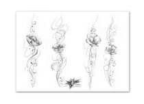 Tatuaggio flash JACK RIBEIRO, ISA Flowers 2 , 15 A3