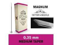 Aghi sterili Magnum (M1) 0,35 mm - Aghi a conicità media - Aghi per tatuaggio