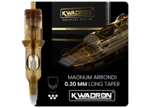 Cartuccia per tatuaggi Magnum Round (RM) - Ø 0,30 mm - Conicità lunga | Kwadron