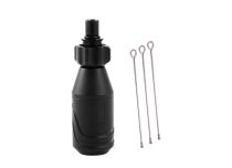  Manicotto a cartuccia regolabile in alluminio nero Ø 27 mm + 3 guide