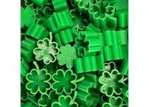 Tappi naturali biodegradabili trefle verde opaco x100 pz | CRAZY CUP