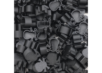 Calotte craniche naturali biodegradabili in osso nero opaco x100 pezzi | CRAZY CUP