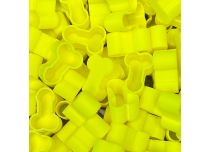 Tappi naturali biodegradabili piccolo pisellino giallo fluorescente x100 pz | CRAZY CUP