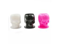 Confezione di tappi in plastica Ø Int. 16 mm e Est. 18 mm - motivo teschio colorato | Itc
