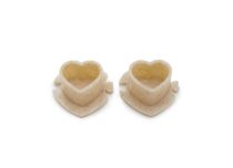 Tappi biodegradabili Ø 13mm Motivo a cuore confezione da 200 pz.