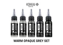 Set di inchiostri per tatuaggi - Sterile - Set grigio caldo opaco - 5 colori | KOKKAI SU