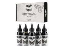 Inchiostro per tatuaggi Dynamic INK - Sterile - 5x120 ml - Set Sayers Greywash