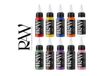 Inchiostro per tatuaggi RAW Platinum, sterile, 10 colori: SET BASE