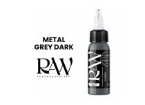 Inchiostro per tatuaggi RAW Platinum, sterile, colore: Metal Grey Dark