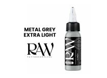 Inchiostro per tatuaggi RAW Platinum, sterile, colore: Metal Grey Extra Light