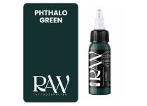 Inchiostro per tatuaggi RAW Platinum, sterile, colore : Verde ftalo