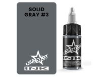 Inchiostro per tatuaggi - Sterile - SOLID GRAY #3 | UNISTAR COLORS™ Ink
