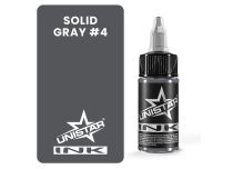 Inchiostro per tatuaggi - Sterile - SOLID GRAY #4 | Inchiostro UNISTAR COLORS