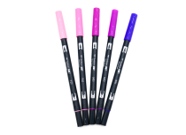 Penne colorate in feltro da rosa a viola à l'Unité ou en Pochette | Tombow