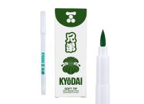 Penne a punta di feltro KYODAI - SOFT TIP - Verde smeraldo