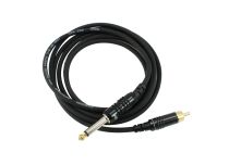 Cavo a clip VMOTHS Jack 6,35 / RCA diritto Lunghezza 2 m Nero