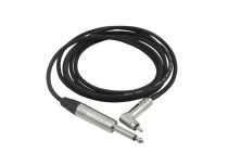 Cavo a clip VMOTHS Jack 6,35 / RCA angolato Lunghezza 2 m Nero