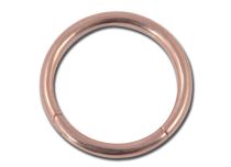 Anello d'acciaio Oro Rosa Cerniera | Itc
