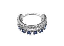 Anello di cerniera cocr 1,2X10 a doppio cerchio multi strass