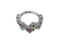 Anello di cerniera CoCR 1,2X8 forma geometrica/rosa