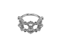 Anello di cerniera CoCr 1.2X10 strass segmentato