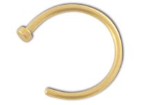 Anello aperto in acciaio dorato | Itc