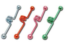 Palla d'acciaio industriale Barbell 5 mm Modello a molla colorata | Itc