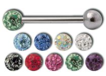 Barbell Steel sfera multi cristallo colorata 5 mm | Itc