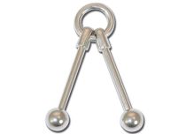 Anello in acciaio industriale Barbell 5 mm palle |Itc