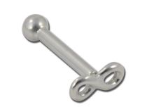 Barbell Steel modello infinito, palla 3 mm | Itc