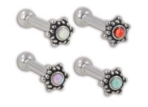 Barbell Acciaio Interno Stella Tribale Opale | Itc