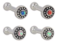 Barbell Acciaio Interno Tribale Opale | Itc