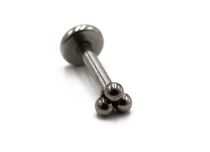 Labret in acciaio Modello a tripla sfera | Itc