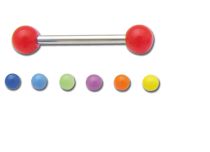 Palline in acciaio acrilico Barbell da 5 mm colorate al neon |Itc