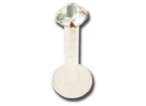 Labret BioFlex 1,2 x 8 mm Punta di cristallo colorata | Itc