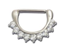 Acciaio Teton Jewel Bianco Strass Clickers | Itc