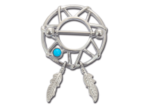 Capezzolo in acciaio Gioielli Clickers Dream Catcher | Itc