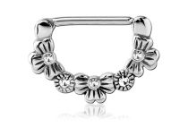 Clickers Shamrock Strass in acciaio Gioiello con borchia | Itc
