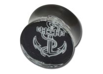 Plug Acrylic Shoulder Black Anchor pattern | Itc