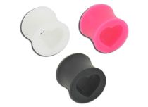 Cuore a tunnel in silicone colorato