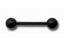 Bilanciere in titanio nero con palline | Itc